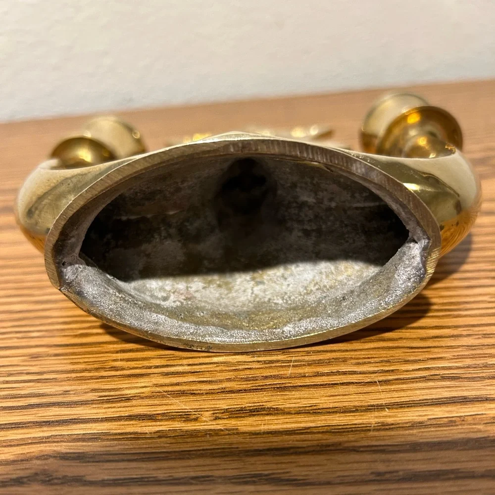 Brass Star of David Candle Holder
